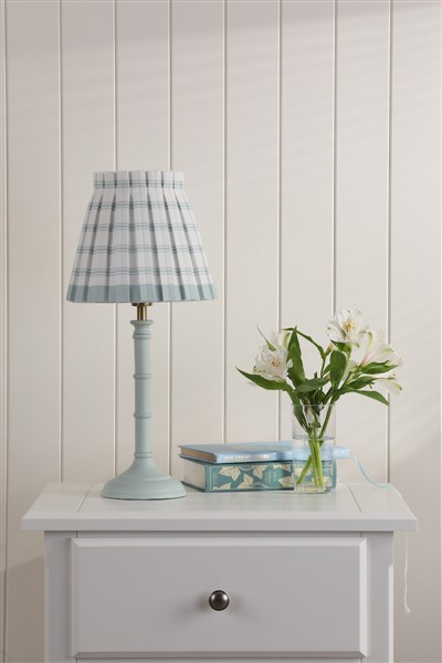 (image for) Laura Ashley Farnworth Table Lamp Matt Green With Shade